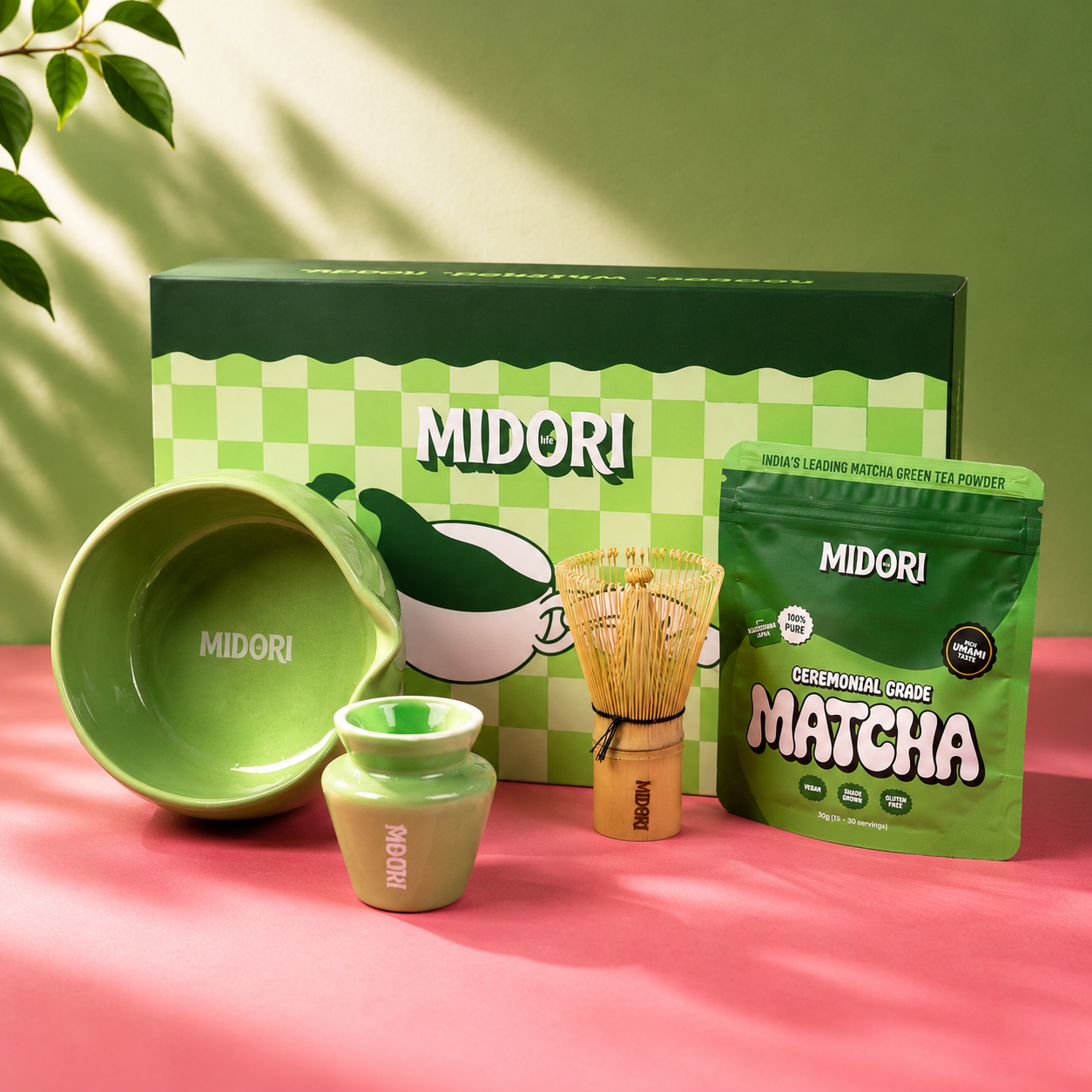 Essentials kit with Ceremonial Grade. Matcha