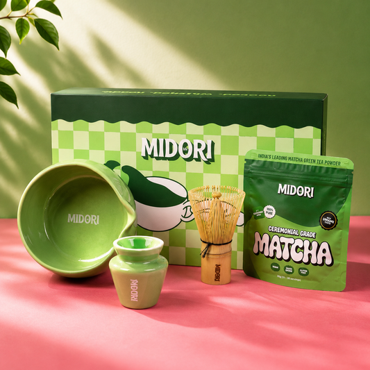 Essentials kit with Ceremonial Grade. Matcha