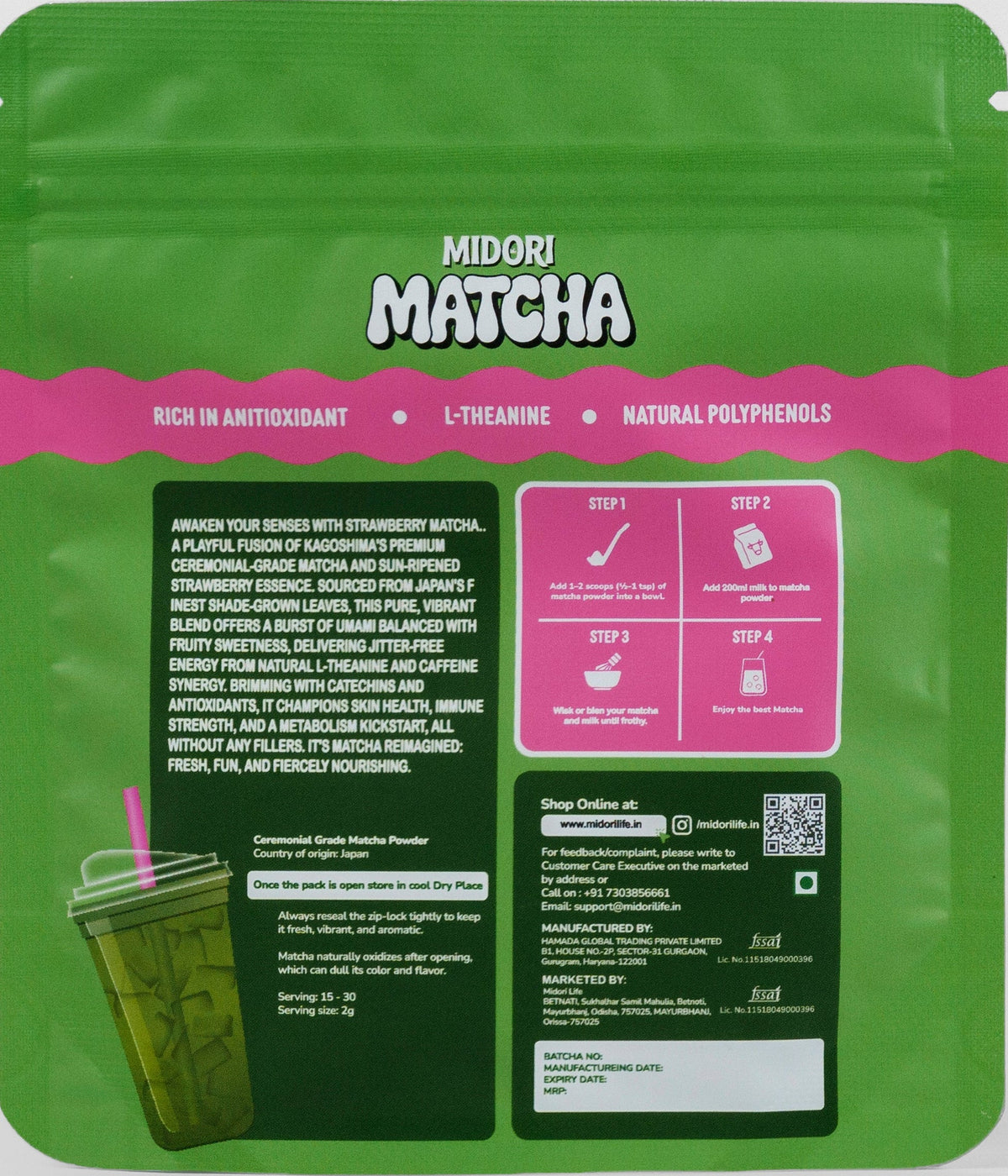 Strawberry Matcha